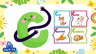 Learn the Alphabet Letter C  Master the Letter C Tracing Tutorial  Phonics Song  SAM TV [upl. by Remot]