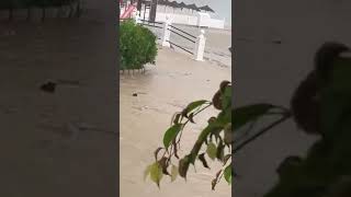 Nerja now impressive since yesterday the water that has fallen flashflood flood floodspain [upl. by Rosene]