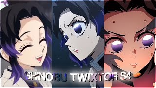 Shinobu Kocho  Free Twixtor clips  Demon slayer • s4 all scenes [upl. by Aihseuqram]