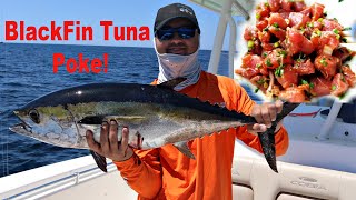 Catch and Cook Blackfin Tuna POKE [upl. by Ahkeber]