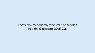 Safescan 2265 G2  Feeding Banknotes [upl. by Lovel175]