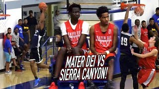 Californias 2 Most LOADED Teams Mater Dei amp Sierra Canyon Go AT IT Turns Into 3Point SHOOTOUT [upl. by Sierra]