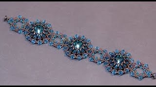 Beading Tutorial  Lotus Flower Bracelet [upl. by Nniw]