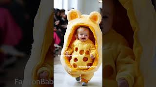 Adorable Baby Fashion Show Cutest Mini Models on the Runway 🍼✨ cutebaby [upl. by Drofla]