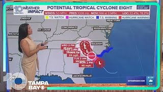 Potential Tropical Cyclone Eight may become tropical storm but expected to weaken quickly [upl. by Adnawed]