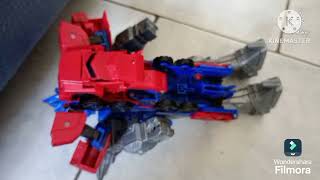 Optimus prime vs Galvatron stop motion  137 inscritos [upl. by Ecinwahs]