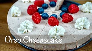 Oreo Cheesecake Recipe  Nobake Cheesecake [upl. by Yrolam]