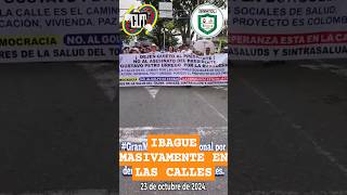 🗞👨‍🏫👩‍🏫Los ibaguereños Salieron Mssi va mente a las calles gritando no pasaran no al golpe blando🗣😎 [upl. by Eerdna799]