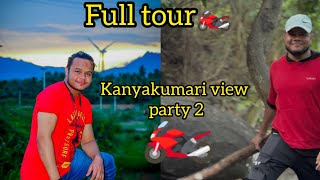 kanyakumari water falls full view 🔥🔥Part 2 full tour 🏍️ Hills all view Hvvloggers vlog [upl. by Isied883]