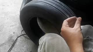 CARVE AN OLD BRIDGESTONE B250 LIKE NEW  TIRE REGROOVING [upl. by Huda]