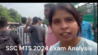 SSC MTS 2024 Exam Analysis amp Student Reaction [upl. by Past381]