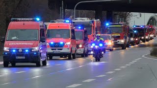 GROẞEINSATZ in OBERHAUSEN  DEICH droht zu BRECHEN  VIELE Einsatzfahrten der Feuerwehr amp Mehr [upl. by Scurlock196]