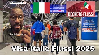 Visa Italie Flussi 2025 si vous êtes demandeur dasile [upl. by Azmuh]