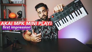 AKAI MPK MINI PLAY FIRST LOOK amp SOUND TEST [upl. by Llednyl640]