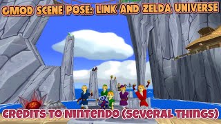 Gmod Scene Pose Link And Zelda Universe [upl. by Fabrienne646]