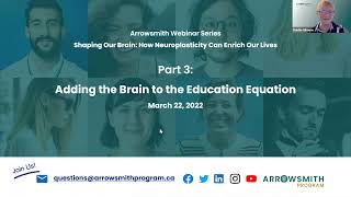 Arrowsmith Webinar Series Part 3  Adding the Brain to the Education Equation [upl. by Alvita]