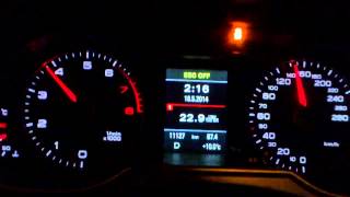 Audi a4 avant 18 tfsi multitronic 2014 120hp 230nm 0100 0170 acceleration [upl. by Hagile]