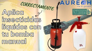 Aplica CORRECTAMENTE insecticidas líquidos con tu bomba aspersora manual [upl. by Weil784]