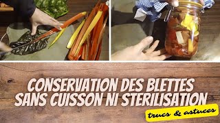 👩‍🌾 Une super astuce pour conserver les côtes de blettes sans cuisson ni stérilisation [upl. by Esihcoc]