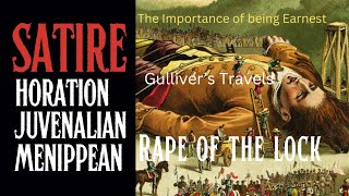 Types of Satire  Horation Juvenilian Menippean Satire with examples uses of satire in literature [upl. by Toney]