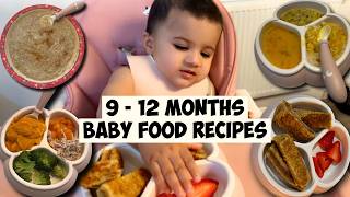 BABY FOOD RECIPES 912 MONTHS  Baby Led Weaning BLW Meals for Breakfast Lunch amp Dinner [upl. by Libbie]