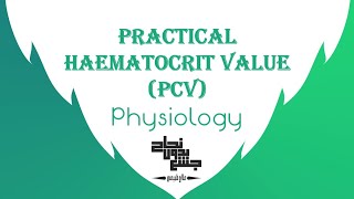 Hematocrit value PCV  physiology  section 1 [upl. by Mosier545]