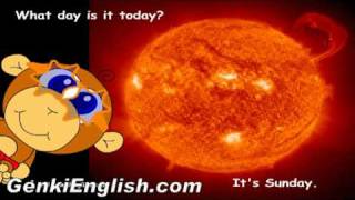 ESL Picture Book Days of the Week 英語の絵本 曜日 Genki English [upl. by Luebke]