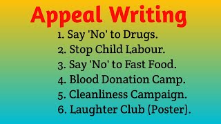 Appeal writing  Examples of Appeal  Writing Skills  11th amp 12 th Class English Maharashtra Board [upl. by Menzies]