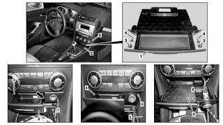 Remove install stowage compartment or ashtray housing on SLK R171 [upl. by Fitalludba]