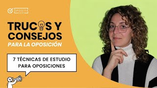 📚 Las 7 mejores técnicas de estudio para oposiciones [upl. by Nais]