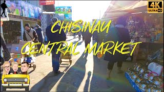 Chisinau 🇲🇩 Market Piața Centrală Tour [upl. by Zurek]