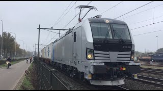 Awesome Trainhorns concert  gave treinen toeters concert  Auf das Makro 👂📣📢😎👍👍👍👍👍👍🚂Trainspot 🎥 [upl. by Kantor]