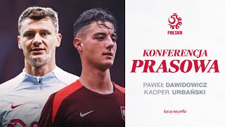 DAWIDOWICZ I URBAŃSKI NA KONFERENCJI PRASOWEJ REPREZENTACJI POLSKI NA ŻYWO ⚪🔴 [upl. by Annuahs]