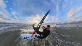 Windsurfing onshore wave sailing windsurfing [upl. by Dora]