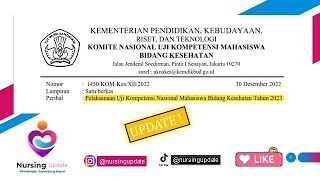 UPDATE  Pengumuman Jadwal UKOM 2023 [upl. by Nahtanoj177]