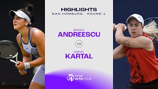 Bianca Andreescu vs Sonay Kartal  2023 Bad Homburg Round 1  WTA Match Highlights [upl. by Oberon]