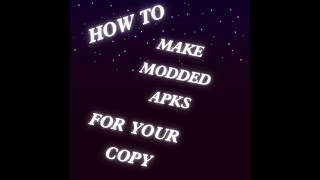 How to make a modded apk for your gtag copy [upl. by Aralc]