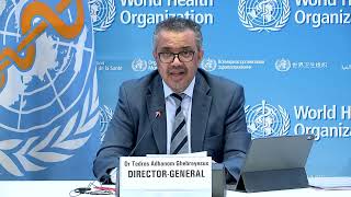 WHO DirectorGeneral Dr Tedros opening remarks [upl. by Annoynek]