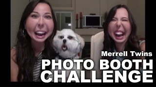 PHOTO BOOTH CHALLENGE  Merrell Twins [upl. by Notnef601]