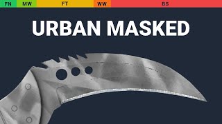 Talon Knife Urban Masked  Skin Float And Wear Preview [upl. by Brinson]