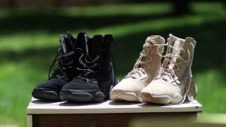 Yeezy 500 High Tactical Boot Sand US Size 12 May 2024 Release  Unboxing Sizing and Comfort [upl. by Gilles888]