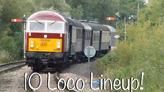 Nene Valley Railway GBRF Diesel Gala Day 2 080924 [upl. by Aneehsal]