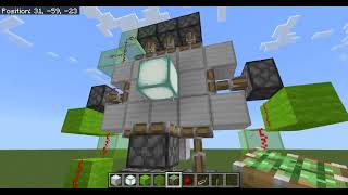 minecraft 3x3 piston door bedrock edition [upl. by Brynne388]