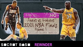 Allen Iverson stepping over Tyronn Lue in the NBA Finals requires a deep rewind  2001 76ersLakers [upl. by Eiltan678]