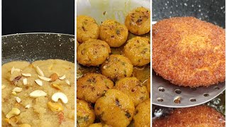 Best of september kitchenasmrhalwasweetsbreadpakorasoojipohabitespotatosnackbread kachori [upl. by Silera]