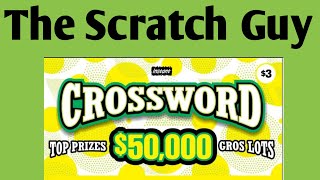 Crossword Scratch Ticket  Ontario Lottery Scratch Ticket [upl. by Sirrap]