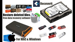 How to restore deleted files with Recoverit free data recovery software [upl. by Resa]