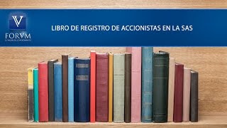 Libro de registro de accionistas en la SAS Supersociedades Derecho Comercial [upl. by Anad]