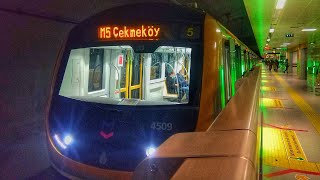 Travelling Between Üsküdar  Çekmeköy On The Istanbul Metro [upl. by Nelg]