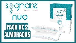 ✅ UNBOXING Pack de 2 almohadas Estándar marca Sognare NUO para un mejor descanso [upl. by Gnaht]